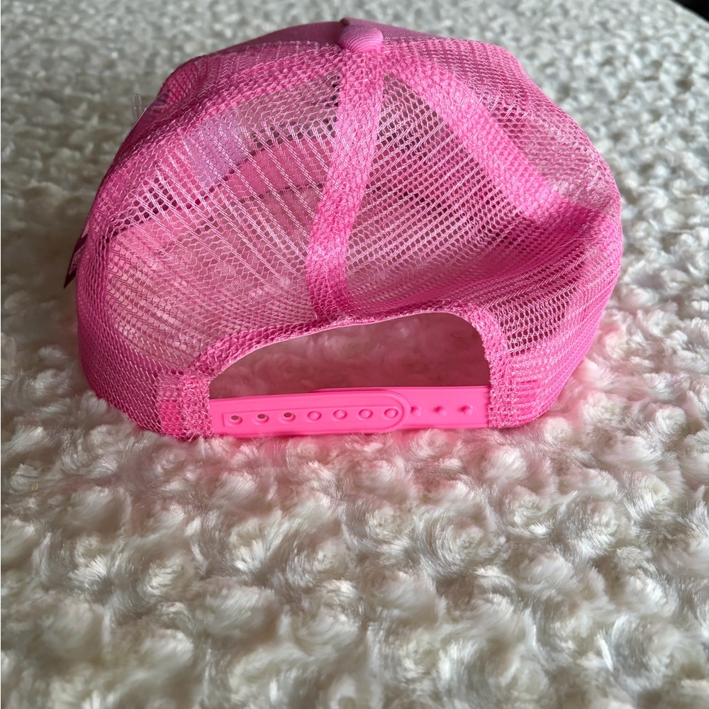 Pink Mesh Trucker Hat - Picture 4 of 5